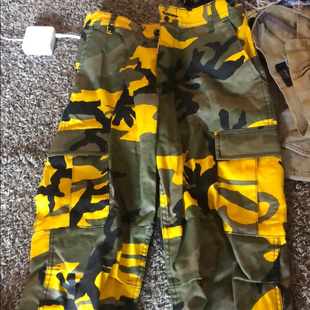 Camo cargo pants